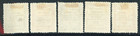 Guatemala 1902 Mint Hinged Set  o1-05 Official Stamps    N84