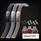 20 22mm Silver Stainless Steel Jubilee Watch Band Strap For Rolex Tudor Seiko