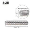M10x1 5x50mmdxpxl Fully Threaded Rod - 10pack - Good For Machinery - 304 Stai   