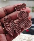 3 00ct Round Cut Lab-created Diamond Men s Custom Pendant 14k Rose Gold Finish