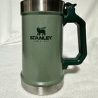 Stanley Classic Beer Stein With Bottle Opener 24 Oz Insulated Mug Green New