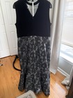 Ashro Black Gray Metallic Roses To The Ball Formal Gown Dress Size 16 Cocktail