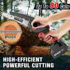 Seesii Mini Chainsaw 8 In Electric Chainsaw Cordless Brushless Chain Saw 4 0mah