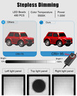 Light Box   16 x16  Studio Light Box With 480pcs Leds Lights 4 Color Pvc Photogr