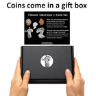 Old Us Silver Coins 5 Coin Collection Set Indian Head Buffalo Nickel Mercury Dim