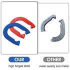 Horseshoes Outdoor Game Set - 4 Heavy-duty Steel Shoes   2 Stakes