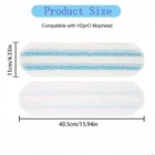 4-pack Mop Pads Replacements For Flat Mop System  Reusable Microfiber Mop Ref   