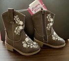 Stepping Stones Embroirdered Cowgirl Boots Toddler 5y New With Tags