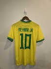 Iconic Brazil 2022 Soccer   Football Jersey - Neymar Jr  10 - Size M  slim Fit 