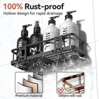 Shower Caddy Adhesive  Rustproof Shower Organizer With Soap Holder  Large