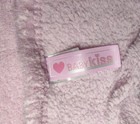 Baby Kiss Pink 3d Monkey Blanket Security Lovey Htf Soft Fleece Girl