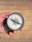 Antique Vintage Brass Pocket Compass Brass Nautical Compass Marine Compass Gift