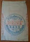 Vintage Pillsbury Flour Mills Sack  Drawstring Bag pillsbury s Best Xxxx 27 x17 