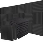 6-24- 96 X Acoustic Foam Panels Studio Noise Soundproofing Wall Tiles 12 12 Inch