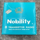 Vintage Nobility 8 Transistor Radio Model 832n Box Manual Case Hong Kong Retro