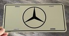 Vintage Mercedes Benz Dealership Booster Plate  1989 Reflective License Sl Sec 