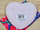 Le Creuset Shell Pink Heart Shaped Spoon Rest 13cm 5  Stoneware New In Box