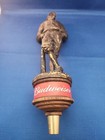 Budweiser Beer Tap Handle Heritage Collection  Bronze Tone Baseball Player Vtg 