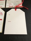 4 Huge Christmas Gift Tags With Ribbons  Naughty Nice North Pole 7x5    Elves