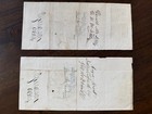 1876 Carson City Gold Consecutive Checks Native American Indian Bank Note Stamp