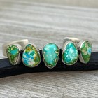 6 1 4  Sonoran Gold Turquoise Cuff Bracelet Sterling Silver Navajo Tom Lewis Bo