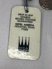 Hotel America Sargent Room Key Houston Texas Vintage Tag Rib Room Restaurant Ad