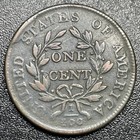 1802 Draped Bust Large Cent 1c S-236 Lds Reverse Cud Die Cracks Vf  Details