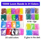 15000  Loom Rubber Band Refill Kit In 31 Colors Bracelet Making Kit For Kids    