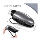 Sun Visor Clip Holder - Fit For Car - For Sunglasses ticket - 5pcs - Gray