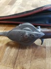 Rare Vintage Hurd Super Caster Detroit Fishing Reel With Original Case 47782     