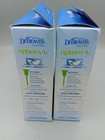 2x Dr  Brown s Options  Narrow Baby Bottle Level 1 4oz 6-pack Anti-colic Blue
