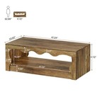 Coffee Table Side Table End Table With Natural Wood Grain Finish