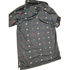 Greyson Golf Performance Fabric Floral G o a t  Polo Golf Shirt Youth Size L