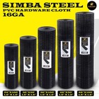 Hardware Cloth 16 Ga Black Vinyl Coated Welded Wire Mesh Many Sizes -heavy Duty 