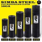 Hardware Cloth 16 Ga Black Vinyl Coated Welded Wire Mesh Many Sizes -simba Steel