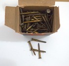 Vintage American Screw Co  Slotted Flat Head Brass Wood Screws 1-1 2     8 Qty 100