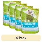  4 Pack  Vibrant Life Mini Crystal Unscented Cat Litter  8 Lb Bag