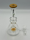 6 Inch Yellow Hookah Water Pipe Glass Shisha Bong Smoking Beaker Bong