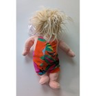 Ty Benies Angel Kids Plush Doll Blonde Hair Floral Overalls Pink Orange