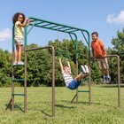 Monkey Bar Set With Gymnastics Bar   Climbing Frame Outdoor Playset Heavy Duty