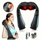Shiatsu Neck Shoulder Back Massager With Heat     4d Deep Tissue Kneading