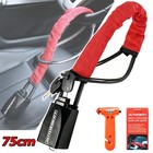 Car Steering Wheel Lock Heavy Duty Seat Belt Anti Theft Device Cable With  3keys