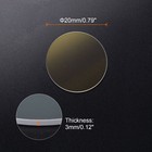 Fiber Laser Protective Window Dia 20mm  0 79   Thk 3mm  0 12   Fused Silica Lens