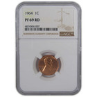 1964 Lincoln Memorial Cent Pf 69 Rd Ngc Penny Proof Sku cpc0202
