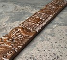 Antique Wooden Carving Panel Plaque Wall Hanging Original Hand Carved