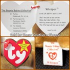      Whisper      1998 Ty Beanie Babies Spotted Whitetail Deer Baby Fawn  mwmt 