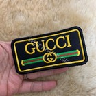 Gucci Embroidered Iron On Patch Logo Applique Sew On Jacket Hat Bag Clothing