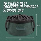 New  Gerber Compleat 16-piece Cookset Assorted Stainless Steel For Camping