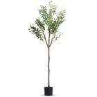 Faux Olive Tree 5 9ft Artificial Tree Indoor With Leaves And Fruits Home Decor
