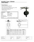 Grooved End Butterfly Valve 3  200 Cwp  Ductile Iron Buna Disc Lever New 069wh